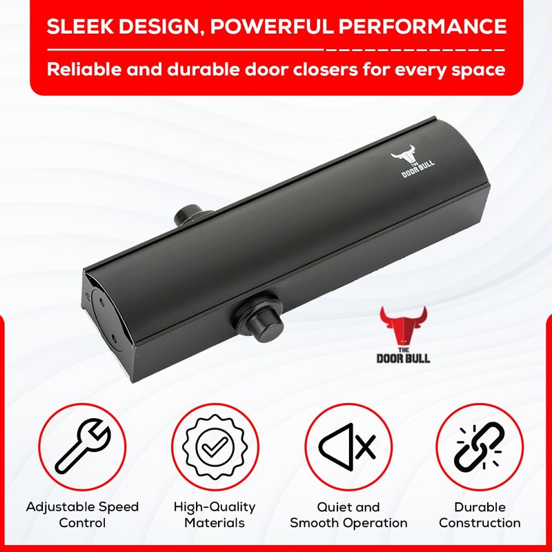 Commercial/Residential Grade Door Closer – Aluminum Heavy Duty 3 Spring