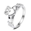 925 Sterling Silver Women's Claddagh Ring Love Heart Celtic Knot