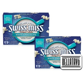 White Chocolate Hot Cocoa Mix Bundle. Includes Two-11.04 Oz Boxes of Swiss Miss White Chocolate Hot Cocoa Mix! One Box Has 8 Counts of White Chocolate Cocoa Mix Comes With a BELLATAVO Fridge Magnet!