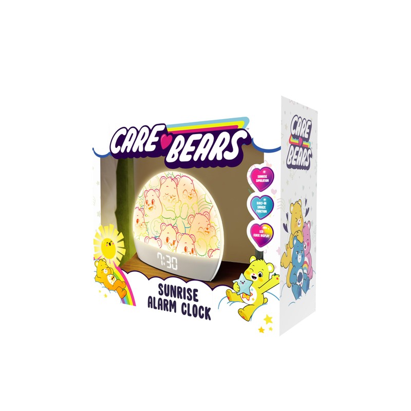 Care Bears Sunrise Alarm Clock - Sunrise Simulation, LED Clock