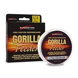 Tubertini Gorilla Feeder Fishing Line 0.18 mm 200 m Sinking Sea Spinning Surfcasting Feeder