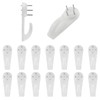 Auvotuis 20Pcs Non-Trace Wall Picture Hooks, Invisible Plastic Traceless Nail