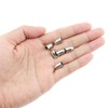 JJHXSM 6pcs Guitar String-Thru Ferrules Silver Bass String Ferrules Bushings