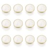 GOBEKOR 12 Pack Cabinet Knobs White Drawer Knobs Kitchen Cabinet