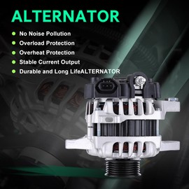 New Alternator for Hyundai Accent L4 1.6L 2012 2013 2014 2015 2016 2017 Naturally Aspirated High Output Automotive Alternators Replaces 37300-2B300 37300-2B500 37300-2B510
