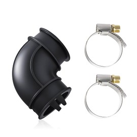 LEYURISE Dishwasher Circulation Pump To Sump Elbow Hose and Clamps Kit Compatible with GE Dishwashers Replace#: WD24X33918