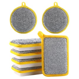 Leogony 7 Pcs Washing up Sponges, Double Sided Multi Purpose Dish Sponge Dishcloth for Dishes Cleaning
