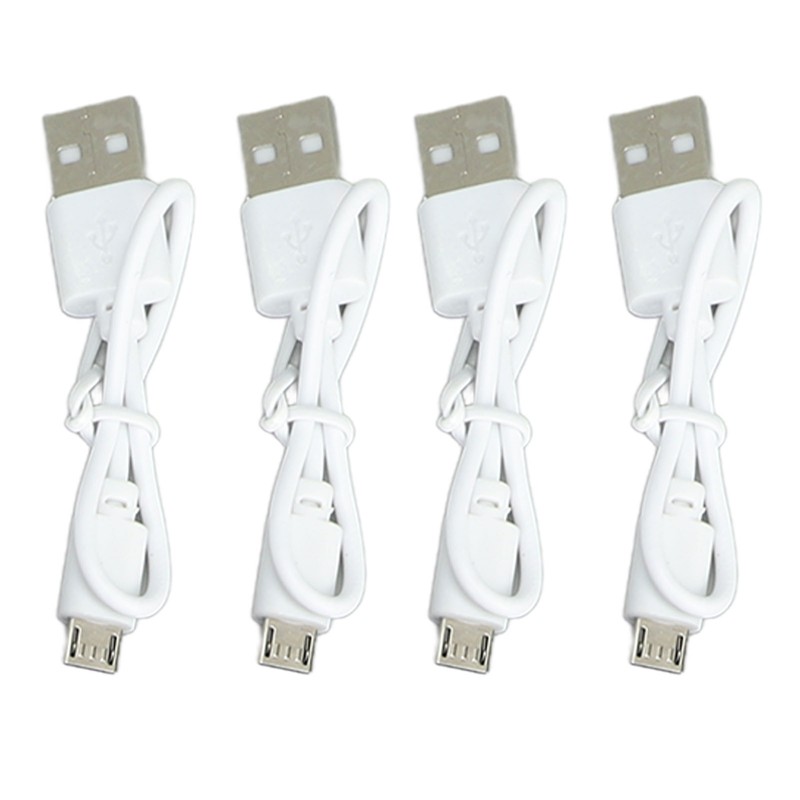 4Pcs Retractable Flashlight COB LED Zoom Flashlight Rechargeable Strong Light