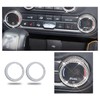 CONGCONG Bling AC Air Conditioning Knob Cover Crystal Accessories 2Pcs