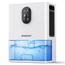 Dehumidifier, 106 OZ Water Tank (1000 sq.ft) Dehumidifiers for Home, Quiet Dehumidifier for Bathroom Bedroom Basement RV with Timer Setting, Auto Shut Off, 7 Colors LED Light, Sleep Modes, White