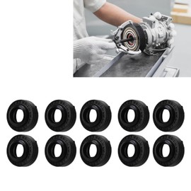 Kit de Sello de Borde de Eje Kit de Sello de Eje de Compresor de CA de Goma de Alta Precisión 10PCS para Compresor de CA 10S