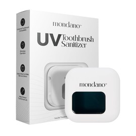 Mondano UV-C Toothbrush Sanitizer and Holder, Toothbrush Case - Manual/Electric Toothbrush Cover for Any Toothbrush Head - Rechargeable Toothbrush Travel Case, Tooth Brush Cover Cap for Home