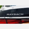 NONE Mercedes Rear Trunk Hatch Sticker Badge Bright Silver Maybach