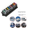 Aswalling 8-Way Car Medium Insert Fuse Box 8-Way Car Medium