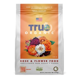 True Organic Rose & Flower Food – Organic Fertilizer for Stunning Blooms – 12lb Bag Covers 210 Sq. Ft.