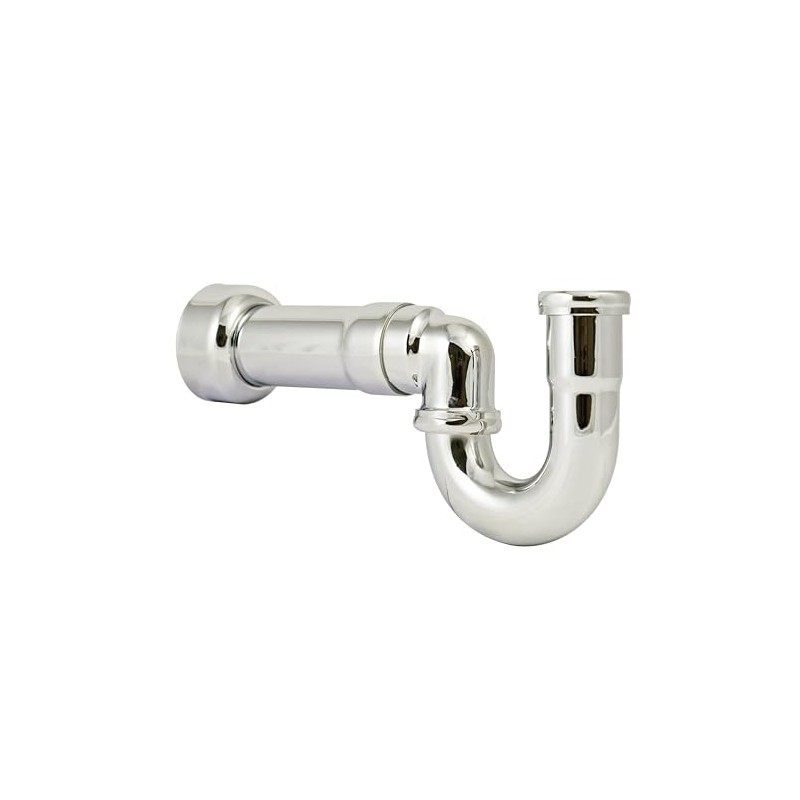 Westbrass D402NE-1-05 1-1/2" New England Style P-Trap with High Box