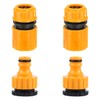 QZKJQDD 4Pcs Garden Hose Connectors with Hose End Quick Connector