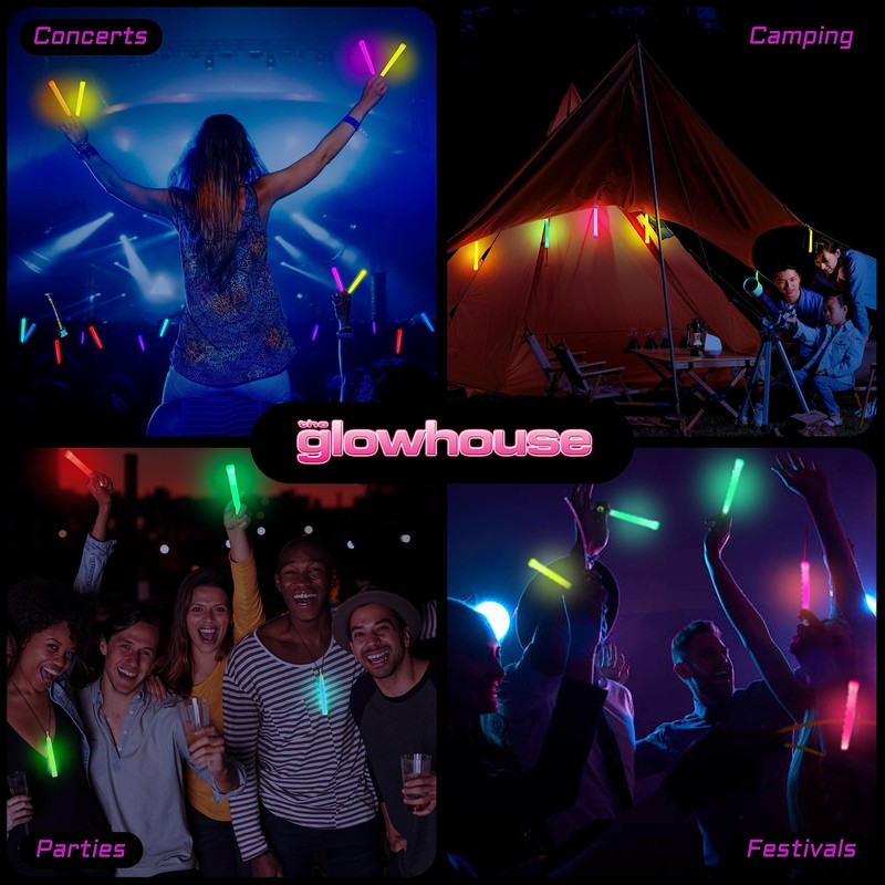 The Glowhouse Premium 6 inch Glow Stick pack of 25