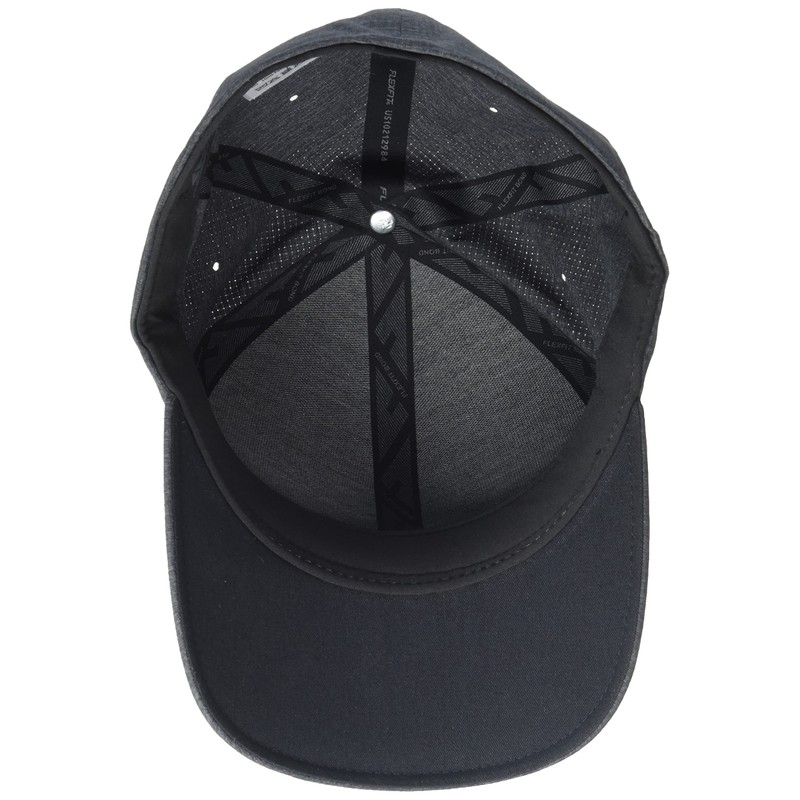 Flexfit Unisex Flexfit Delta Carbon Baseball Cap, Melange Charcoal