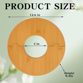 Medonala Bamboo Plant Pot Cover，Indoor Plant Protector from Animals,Flowerpot Decorative Cover,Soil Cover for Indoor Plants