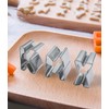 36 Piece Cookie Cutter Letters Set, Metal alphanumeric Baking Cookie