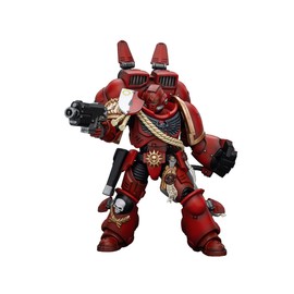 JOYTOY1/18 Action Figure Warhammer 40,000 Blood Angels Captain with Jump Pack Collection Model Birthday Gift