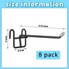 MorningRo 8 Pcs Accessory Hooks for Wire Shelving with Rubber