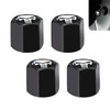 MLY 4 PCS Car Tire Valve Caps Skull Design, Airtight