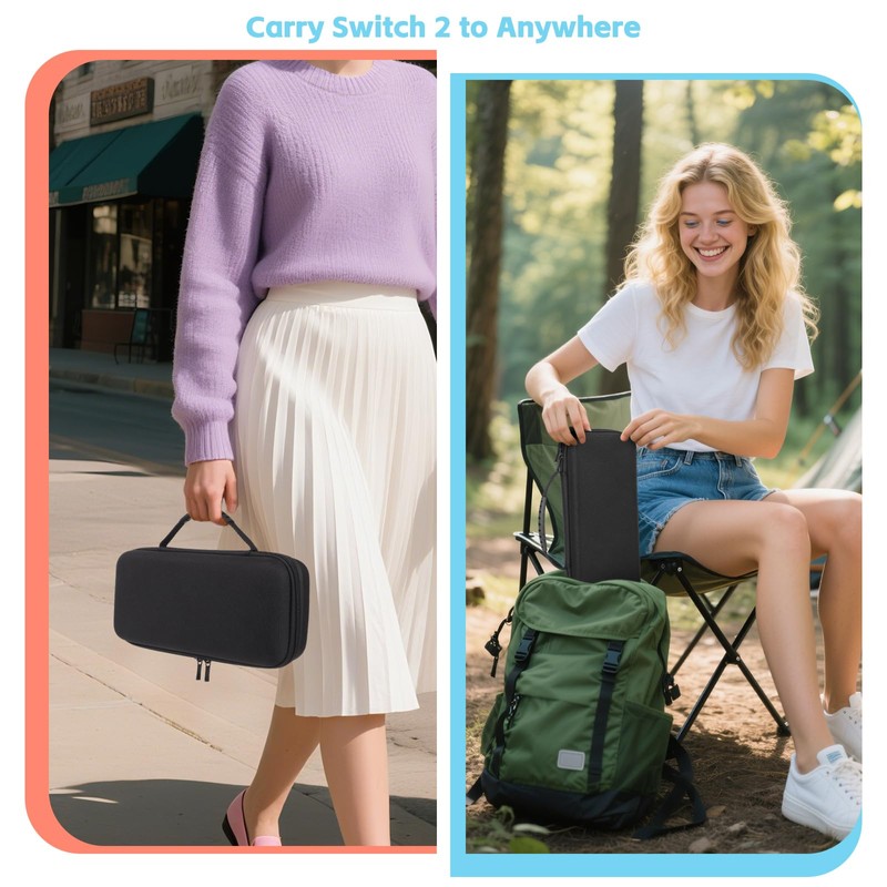 Coopay Carrying Case for Switch 2 (2025), Protective Hard Switch