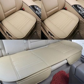 Jayusautoparts Back Seat Cover Protector - Waterproof Car Seat Cushion PU Leather For Car Truck