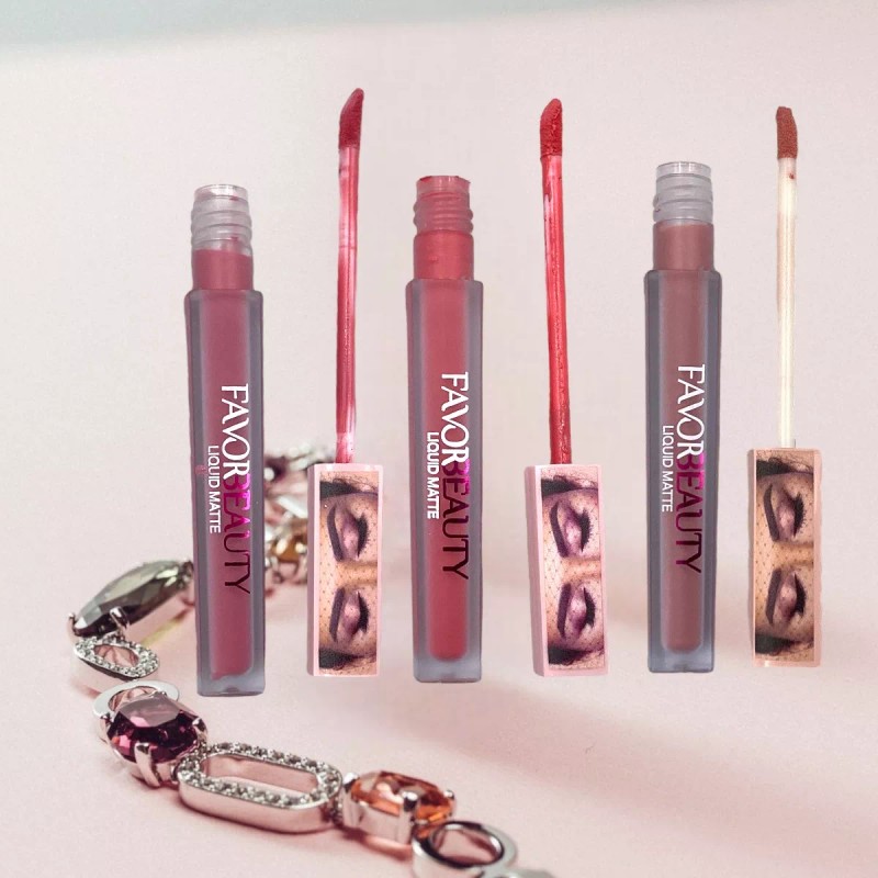 Favorbeauty Labial Con Lápiz, Indeleble Mate Larga Duración 1pz