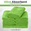 HYGIENX Microfiber Cleaning Cloth, 16”x16”, 6 Pack, Extra Soft Highly