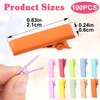 100pcs Metal Alligator Hair Clips, Crocodile Hair Clips
