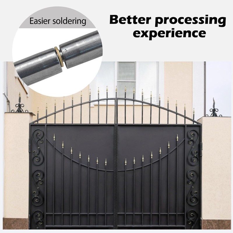 7PCS 4" × 5/8" Bullet Hinges Weld on, Low-Carbon Steel
