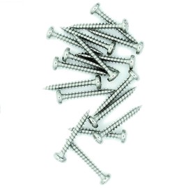 No.12 x 1.2 (6mm x 30mm) Pozi Pan Chipboard Screw - Stainless Steel (A2) (Pack of 20)