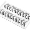 JIECAI Mink Lashes Fluff False Eyelashes Cat Eye 8D Volume