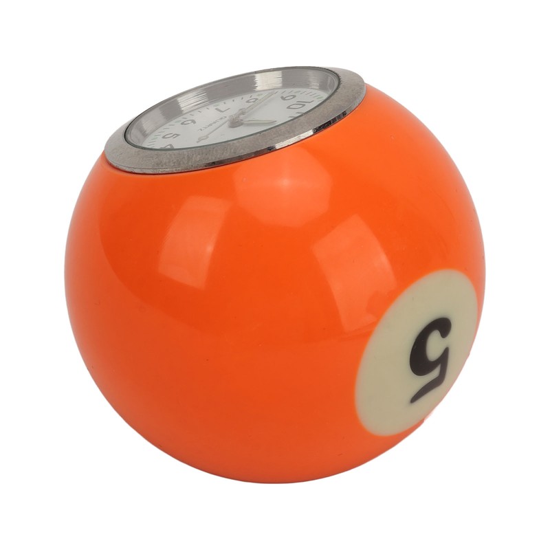 Ball Shape Table Clock Billiards Ball Clock Resin Accurate Decorative
