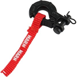 Red RC Metal Trailer Hook Winch Hook with Winch Pull Tag Decoration for 1/10 RC Crawler Car Axial SCX10 TRX4 Parts Vehicle Scale Accessories Vehicle Bodies and Scale Accessories