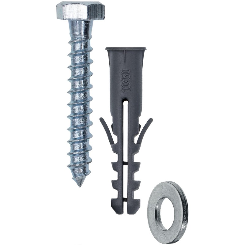 1STec 4 x M10 x 50 mm Strong Galvanised Satellite