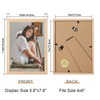 3Pack-5x7 Inch Natural Solid Oak Wood Picture Frames Set for