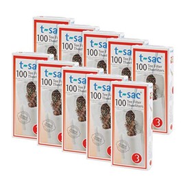 HIC Harold Import T-Sac Tea Filter Bags, Disposable Tea Infuser, Number 3-Size, 3 to 8-Cup Capacity, Set of 1000