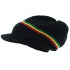 Milani Rasta Ribbed and Slouchy Beanie Visor Cap Woven Hat