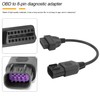 Zpana 16 Pin Female to 8 Pin OBD2 Diagnostic Connector,