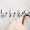 Metaliby 4 Pack Bathroom Hooks for Towels, Polished Chrome Towel