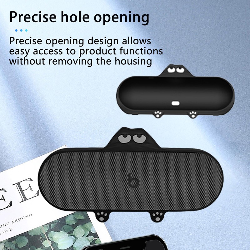 Case for Beats Pill (2024 Release),NOUKAJU Silicone Protective Cover,Drop-Proof,Scratch-Proof,Shock-Proof,Protective Case