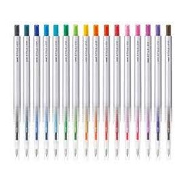 Uni-ball StyleFit Retractable Gel Ink Pen (UMN-139-28), Slim & Stylish Body, 0.28 mm, 16 Color Set