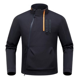 IRON JIA'S Motorcycle Jacket with CE Armor, Protective Gear for Motorbike Riding with Removable Liner All Season Black S