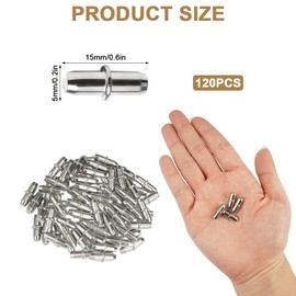 Pack of 120 Shelf Support 5 mm, Shelf Holder, Shelves for Cupboards, Shelf Brackets, Glass Shelf Brackets, Metal Shelf Support for Shelves for Kitchen, Cupboard, Bookcase, Glass Holder, Storage Shelf