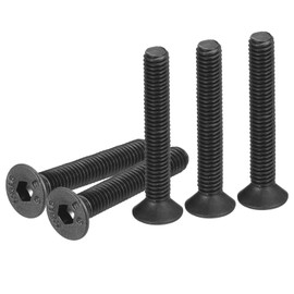 DTGN M3-0.5x20mm Flat Head Socket Cap Screws, 50 Pack Hex Socket Flat Head Screws Carbon Steel Black Oxide, Full Thread, Countersunk Bolts