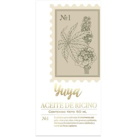 Yuya - Aceite de Ricino Prensado en FríoEstimula el Crecimiento de Cejas y PeloTratamiento Tópico para Piel Contiene Ácidos Grasos Esenciales, Proteínas y Vitamina Ee 50 ml Multibeneficios